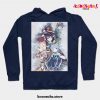 Anime Konosuba Art Hoodie Navy Blue / S