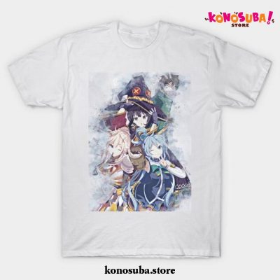 Anime Konosuba Art T-Shirt White / S