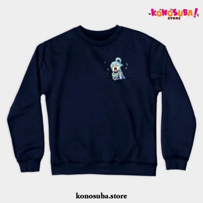 Aqua Pocket Crewneck Sweatshirt Navy Blue / S