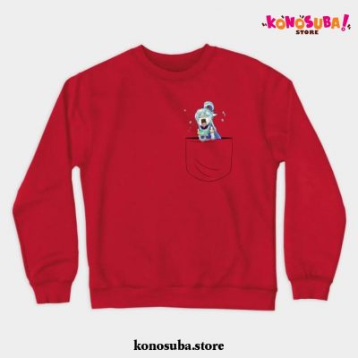 Aqua Pocket Crewneck Sweatshirt Red / S