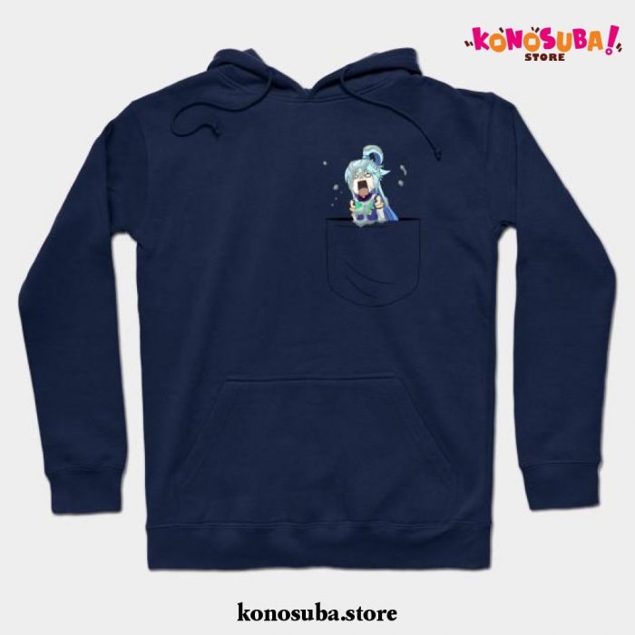 Aqua Pocket Hoodie Navy Blue / S