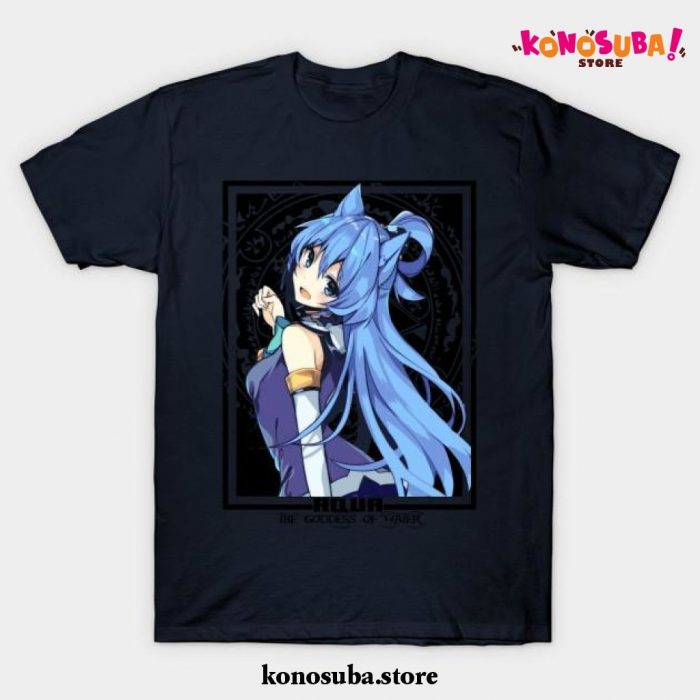 Aqua The Goddess Of Water T-Shirt Navy Blue / S
