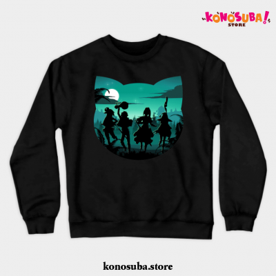 Chomusuke Silhouette Crewneck Sweatshirt Black / S