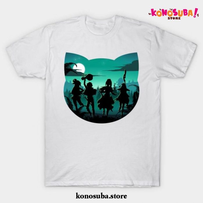 Chomusuke Silhouette T-Shirt White / S