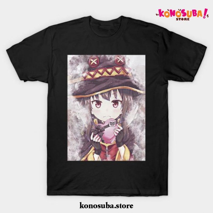 Cute Konosuba Art T-Shirt Black / S