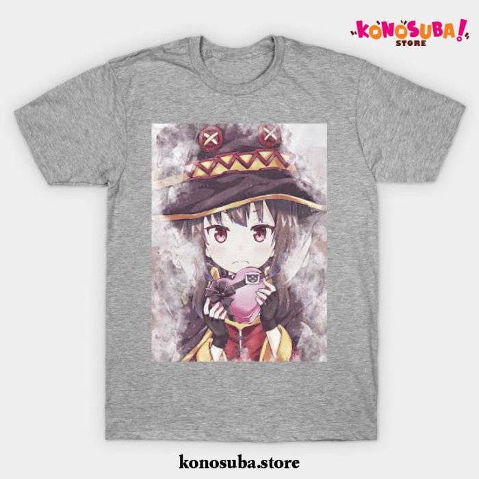 Cute Konosuba Art T-Shirt Gray / S