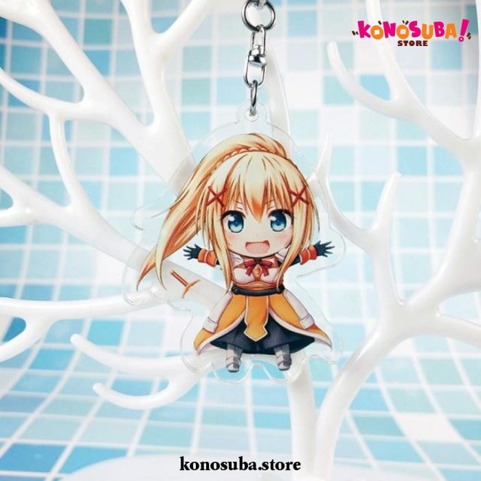Cute Konosuba Darkness Acrylic Keychain For Bags