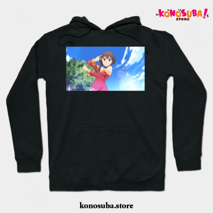 Cute Megumin Hoodie Black / S