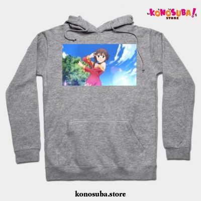 Cute Megumin Hoodie Gray / S