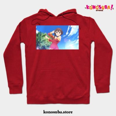 Cute Megumin Hoodie Red / S