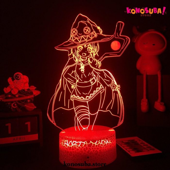 Funny Konosuba Megumin 3D Led Lamp Night Light