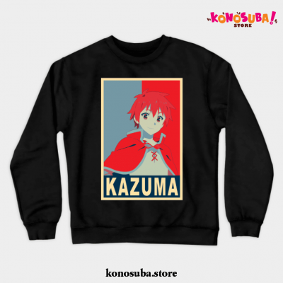Kazuma Poster Crewneck Sweatshirt Black / S