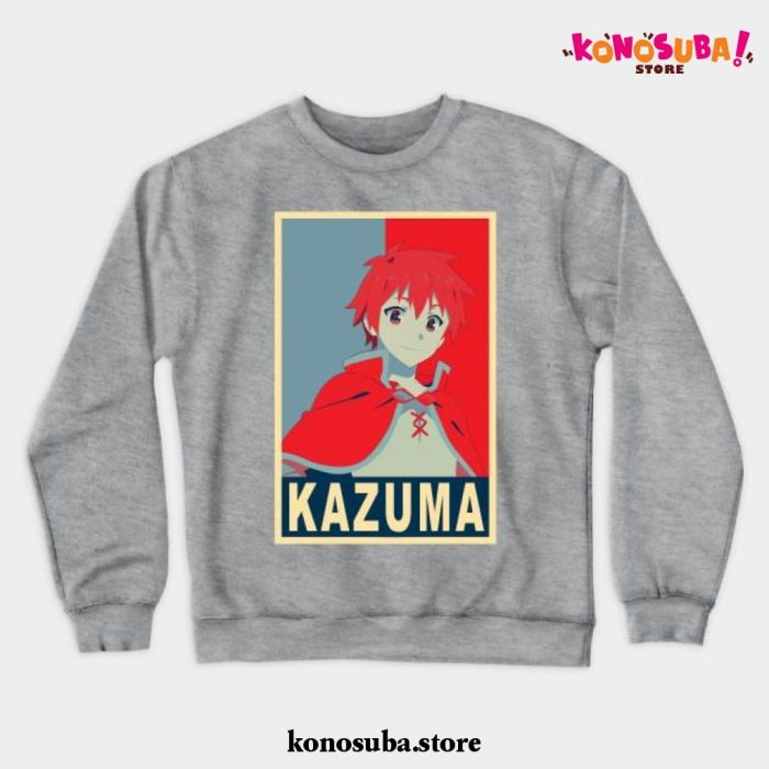 Kazuma Poster Crewneck Sweatshirt Gray / S