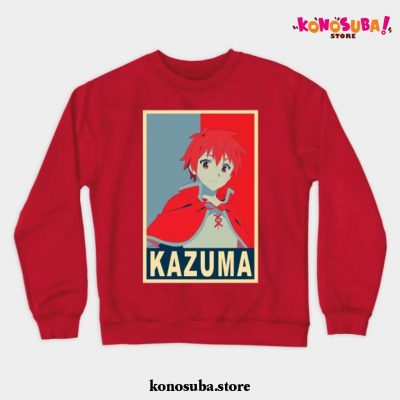 Kazuma Poster Crewneck Sweatshirt Red / S