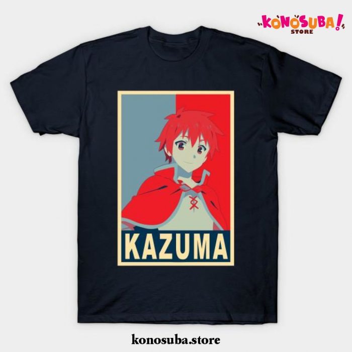 Kazuma Poster T-Shirt Navy Blue / S