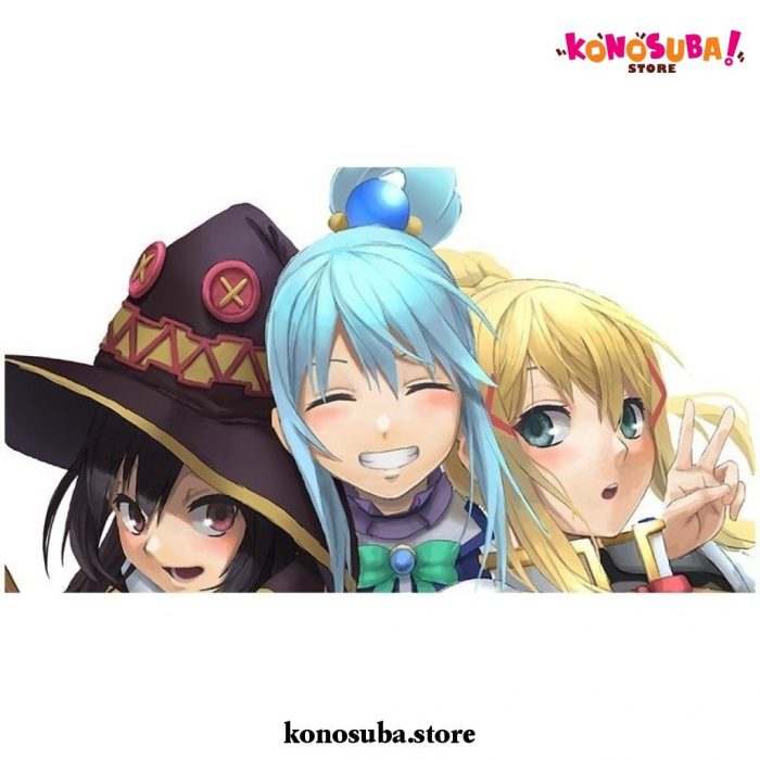 Konosuba Aqua Darkness And Megumin Vinyl Car Sticker