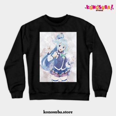 Konosuba Art Crewneck Sweatshirt Black / S
