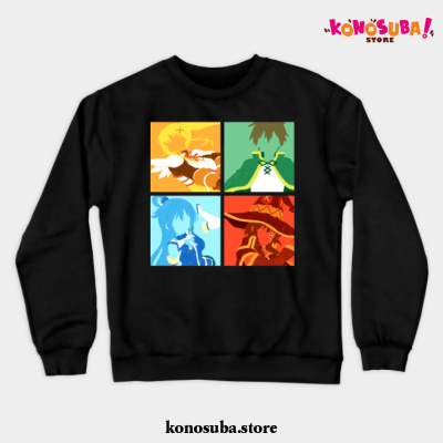 Konosuba Crewneck Sweatshirt Black / S