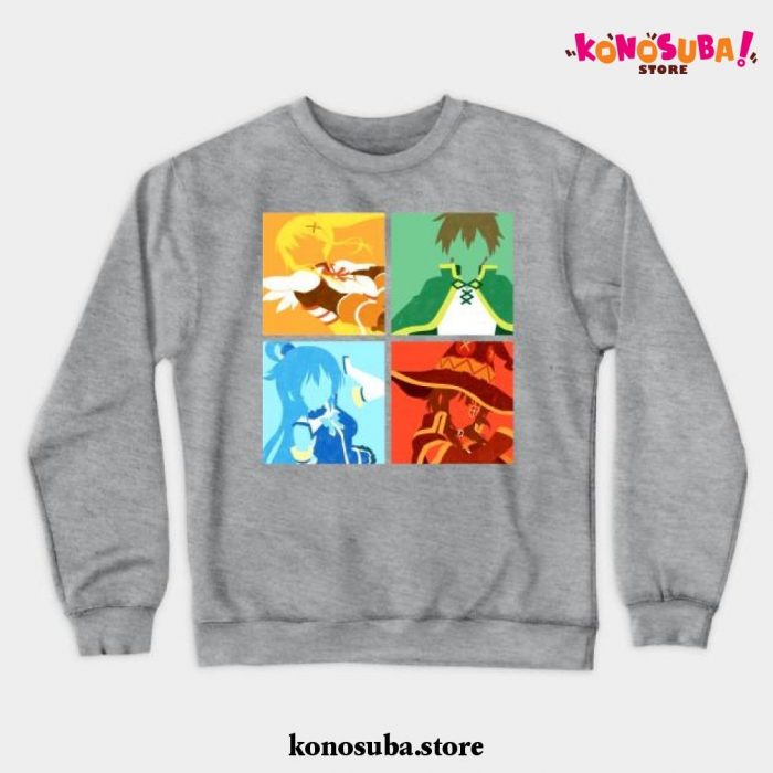 Konosuba Crewneck Sweatshirt Gray / S