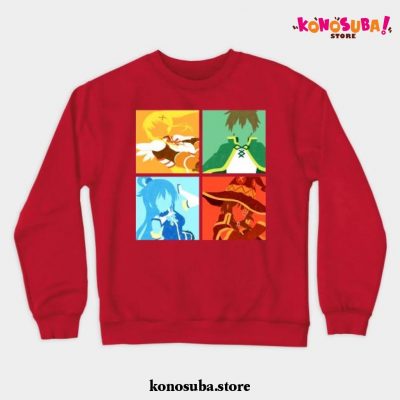 Konosuba Crewneck Sweatshirt Red / S