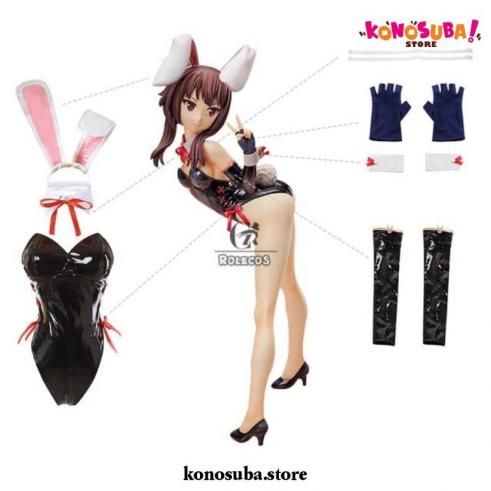 Konosuba Megumin Sexy Bunny Girl Jumpsuit Cosplay Costume Xxl