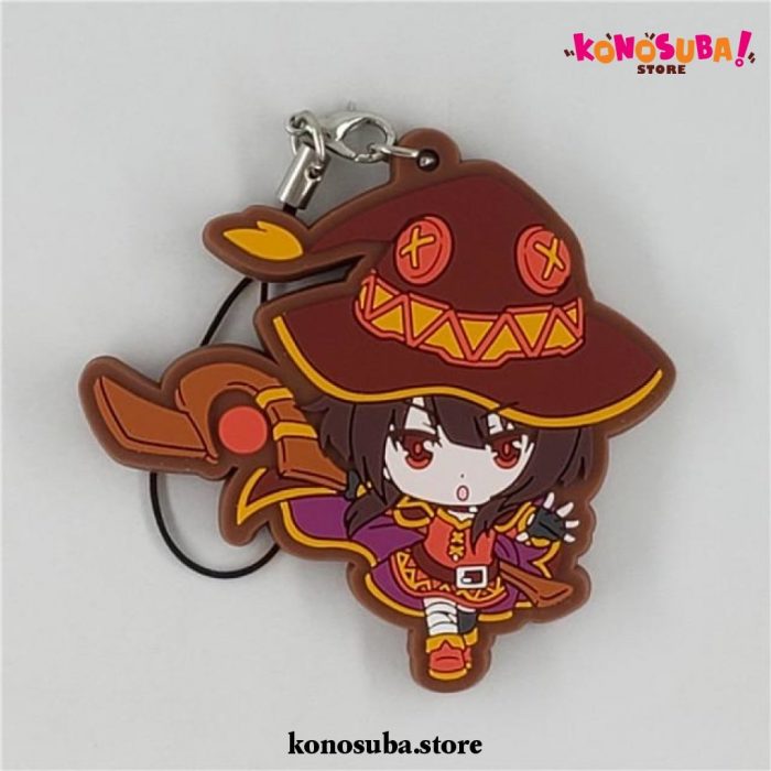 Konosuba Megumin Yunyun Rubber Keychain Style 1