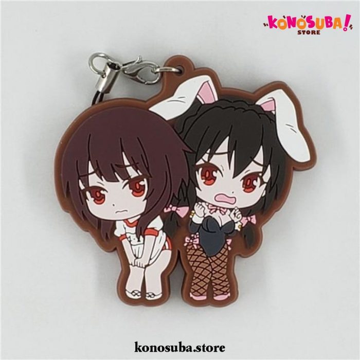 Konosuba Megumin Yunyun Rubber Keychain Style 2