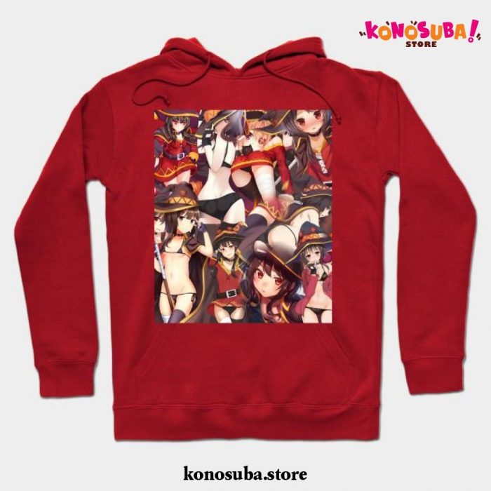 Megumin Collage Hoodie Red / S