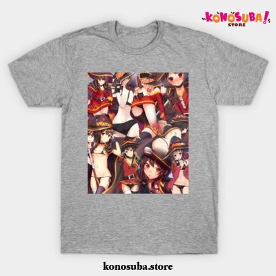 Megumin Collage T-Shirt Gray / S