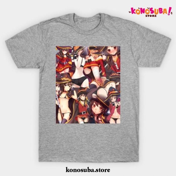 Megumin Collage T-Shirt Gray / S