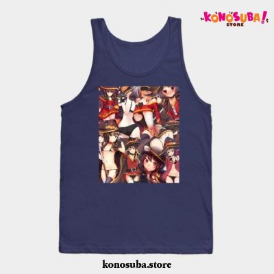 Megumin Collage Tank Top Navy Blue / S