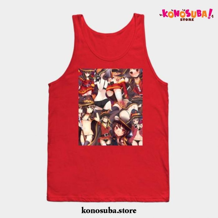 Megumin Collage Tank Top Red / S