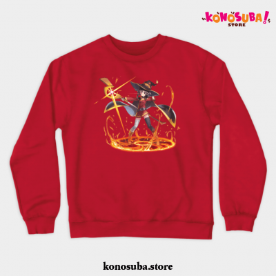 Megumin Cute Crewneck Sweatshirt Red / S