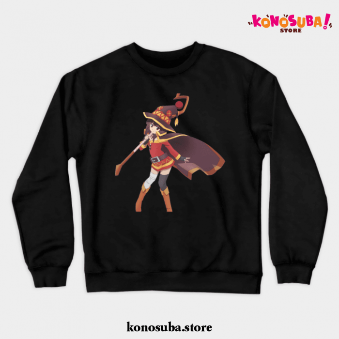 Megumin Konosuba Cute Crewneck Sweatshirt Black / S