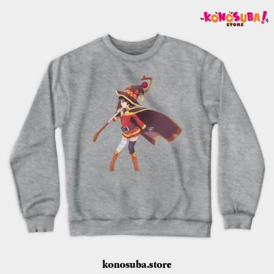 Megumin Konosuba Cute Crewneck Sweatshirt Gray / S