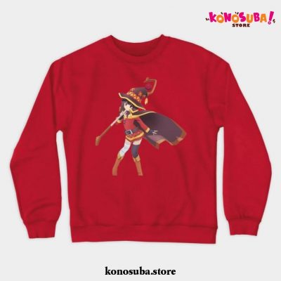 Megumin Konosuba Cute Crewneck Sweatshirt Red / S
