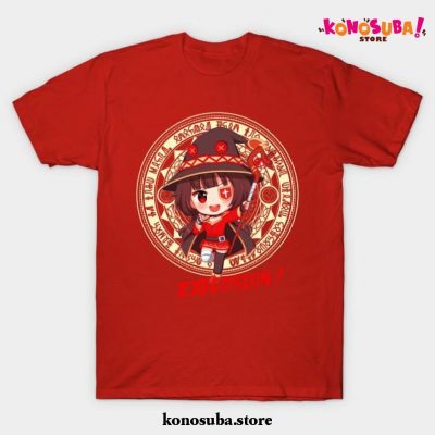 Megumin Konosuba Explosion Magic T-Shirt Red / S