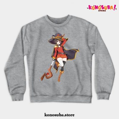 Megumin Sexy Crewneck Sweatshirt Gray / S