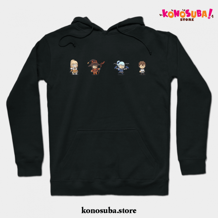 Paper Konosuba! Hoodie Black / S