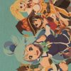 Team Konosuba Movie Vintage Kraft Paper Poster