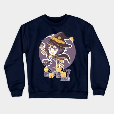 Megumin 2 Chibi Style Ikigaisekai Crewneck Sweatshirt Official Cow Anime Merch