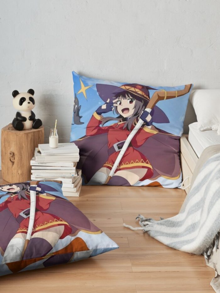 Konosuba Megumin Throw Pillow Official Cow Anime Merch