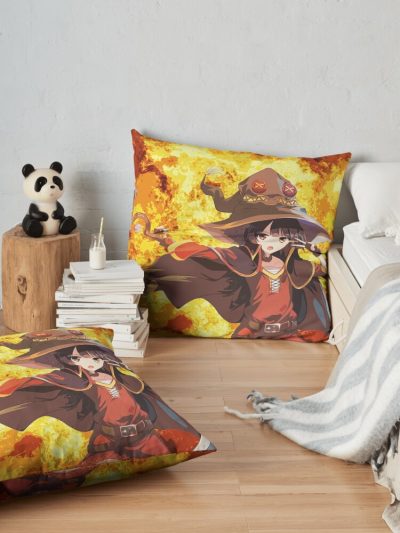Megumin Explosion Throw Pillow Official Cow Anime Merch