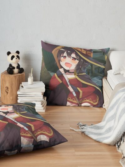 Megumin - Konosuba Throw Pillow Official Cow Anime Merch