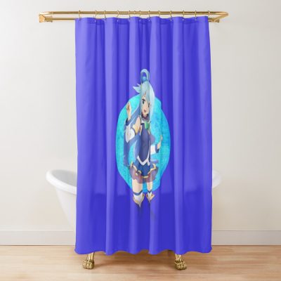 Aqua - Konosuba Shower Curtain Official Cow Anime Merch
