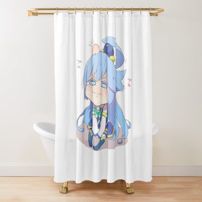 Konosuba Aqua Shower Curtain Official Cow Anime Merch