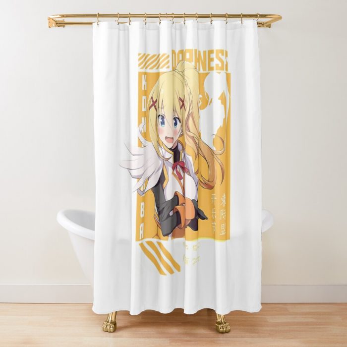 Darkness Beautiful Girl Konosuba Anime Poster Shower Curtain Official Cow Anime Merch
